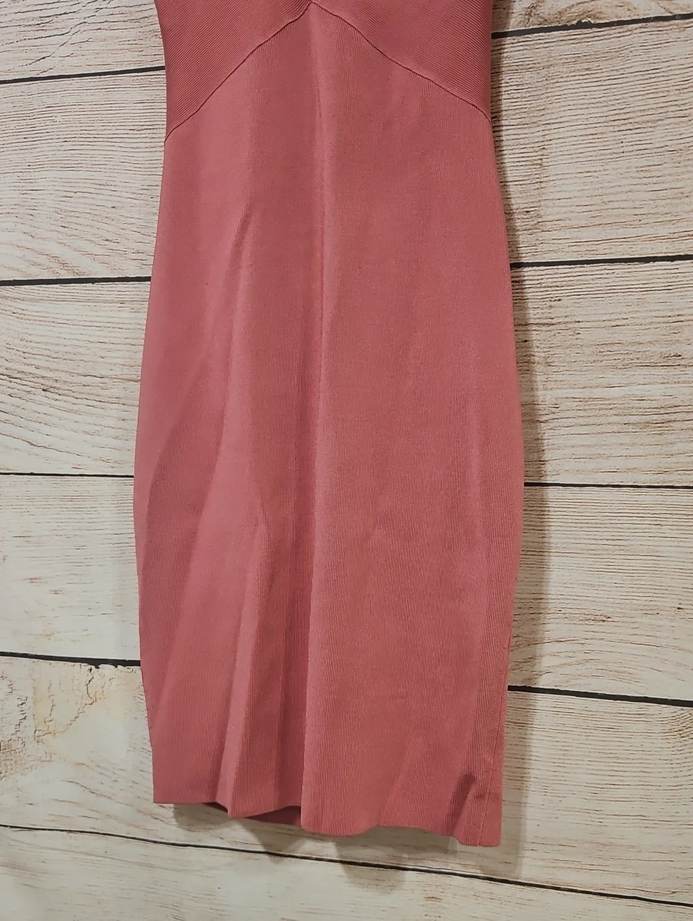 Alexander McQueen Dusty Rose Fitted Sheath Bodycon Dress Small 4 - Picture 3 of 7